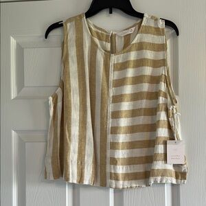 NWT LC Lauren Conrad Tan Sleeveless Boxy Tank Top